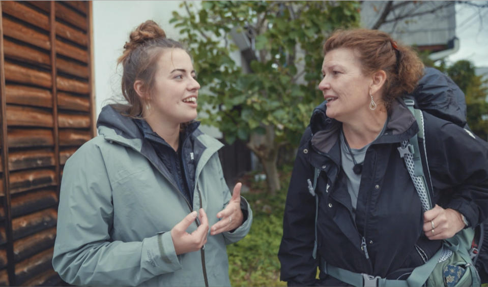 Race Across The World's Brydie and Sharon competing