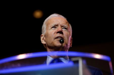 FILE PHOTO: Democratic presidential candidate and former Vice President Biden speaks at the SC Democratic Convention in Columbia