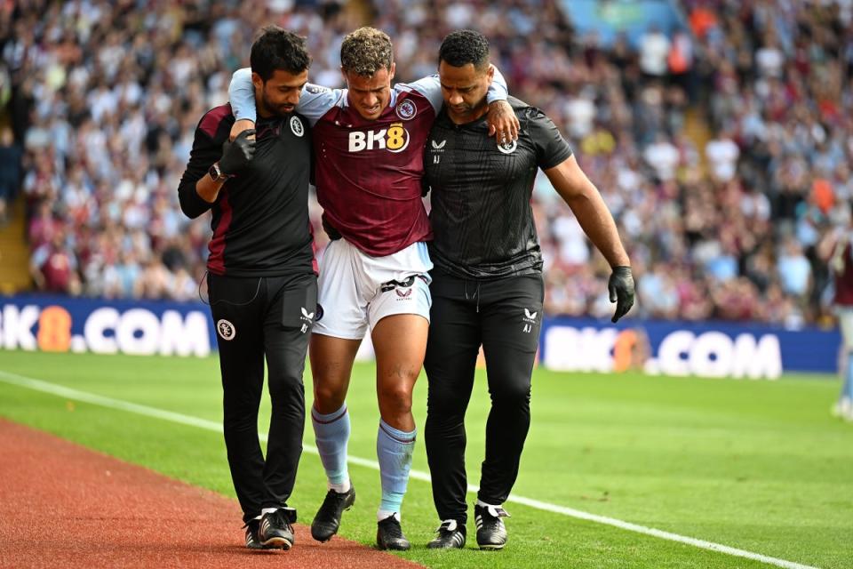 Coutinho had to leave the field due to injury during Aston Villa’s dominant victory (Getty Images)