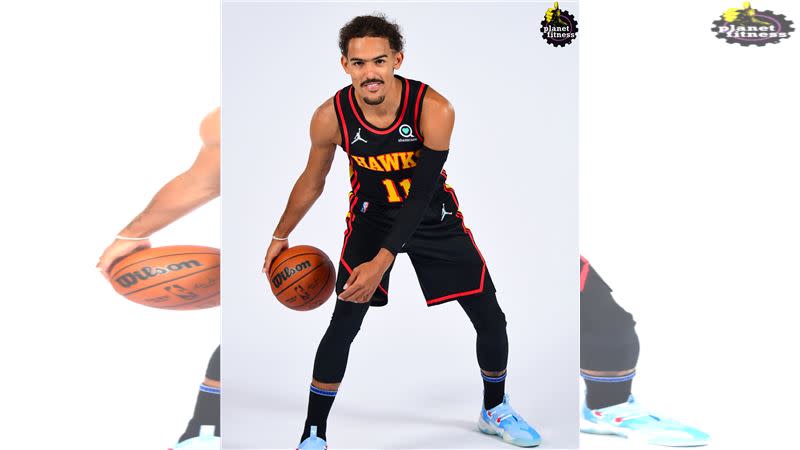 老鷹隊楊恩（Trae Young）入選今年的NBA年度最佳陣容第3隊。（圖／翻攝自老鷹隊推特）