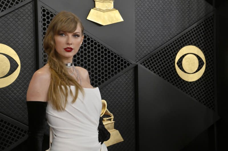 Taylor Swift attends the 66th annual Grammy Awards at the Crypto.com Arena in Los Angeles on February 4. File Photo by Jim Ruymen/UPI