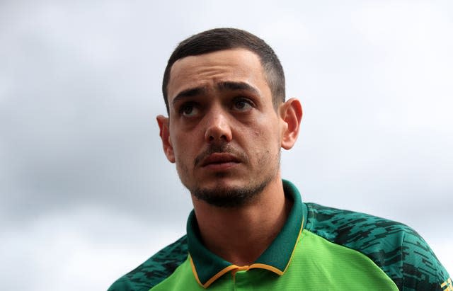 Quinton de Kock was hurt while walking his dogs.