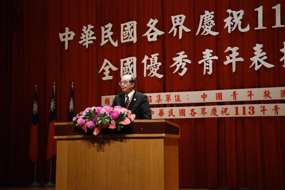 教育部前部長吳清基致詞時表示，全國優秀青年得主因為傑出表現獲社會崇高評價