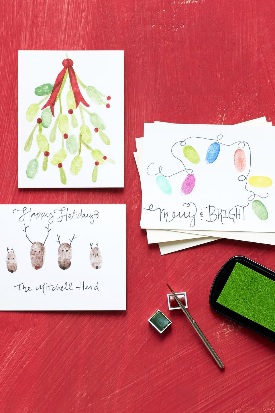 22) Craft your own Christmas cards.
