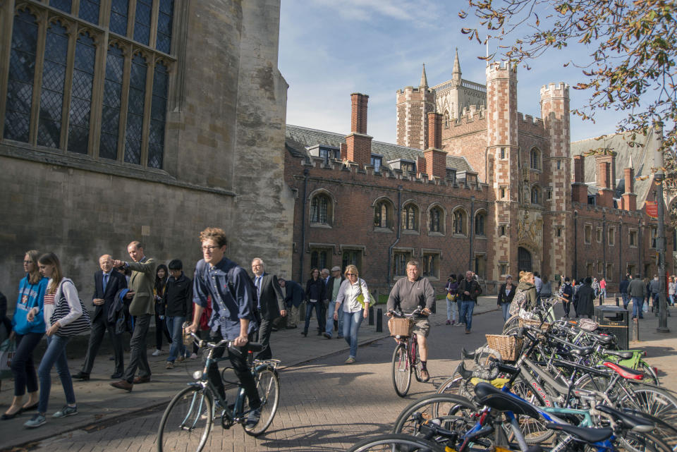 St Johns College, part of the University of Cambridge in Cambridge, UK. Photo: Peter Kindersley/Bloomberg via Getty Images