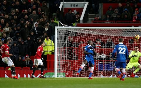 Anthony Martial scores United's second - Credit: REUTERS/Andrew Yates