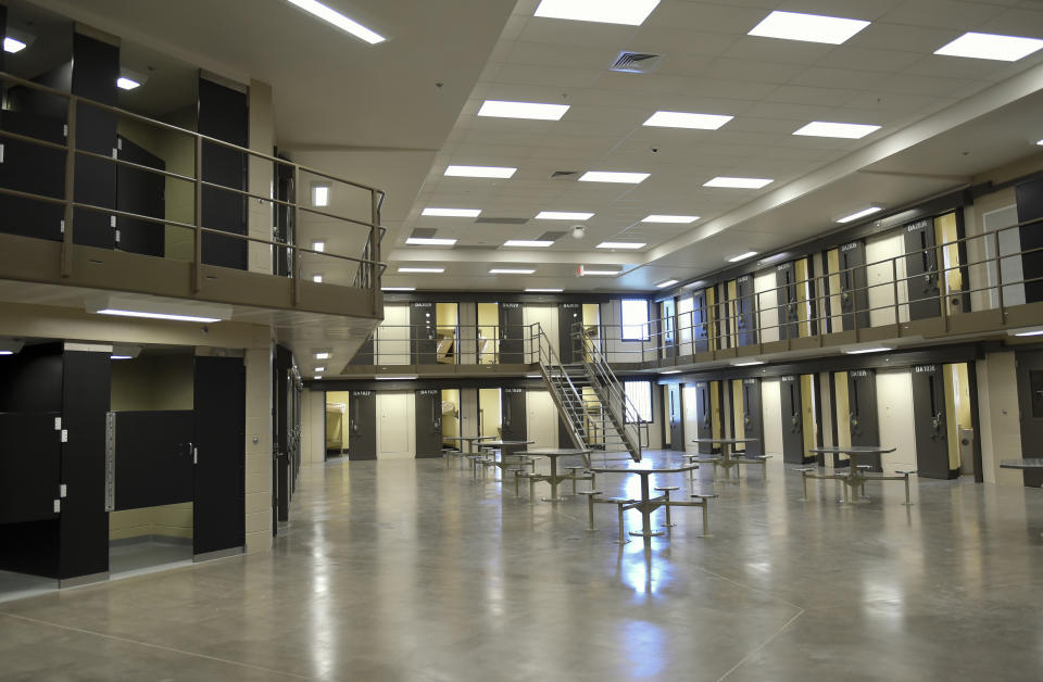 Inside block D at the State Correctional Institution in Phoenixville, Pennsylvania on June 1, 2018.<span class="copyright">Lauren A. Little—Reading Eagle/Getty Images</span>