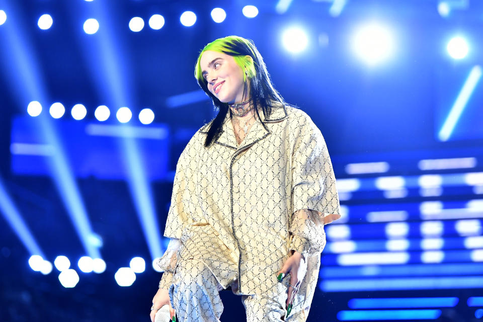 Billie Eilish en el escenario durante su actuación en los premios Grammy 2020. (Foto: Emma McIntyre / Getty Images)