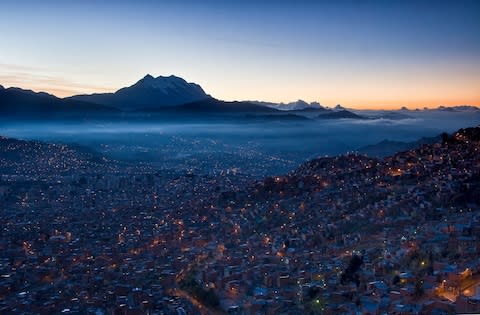 La Paz, Bolivia - Credit: getty