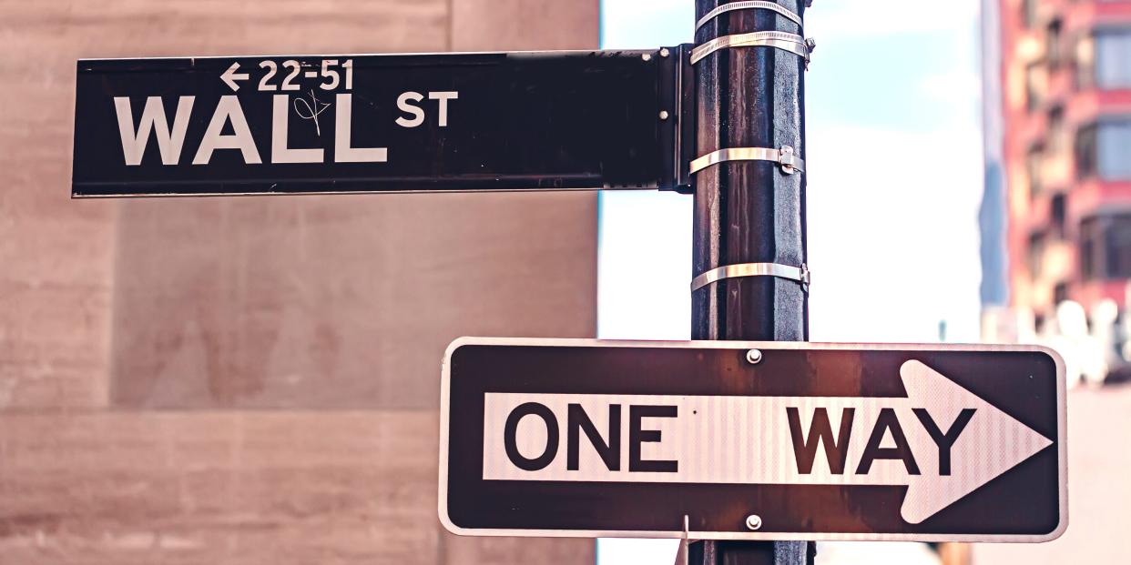 Wall Street street sign