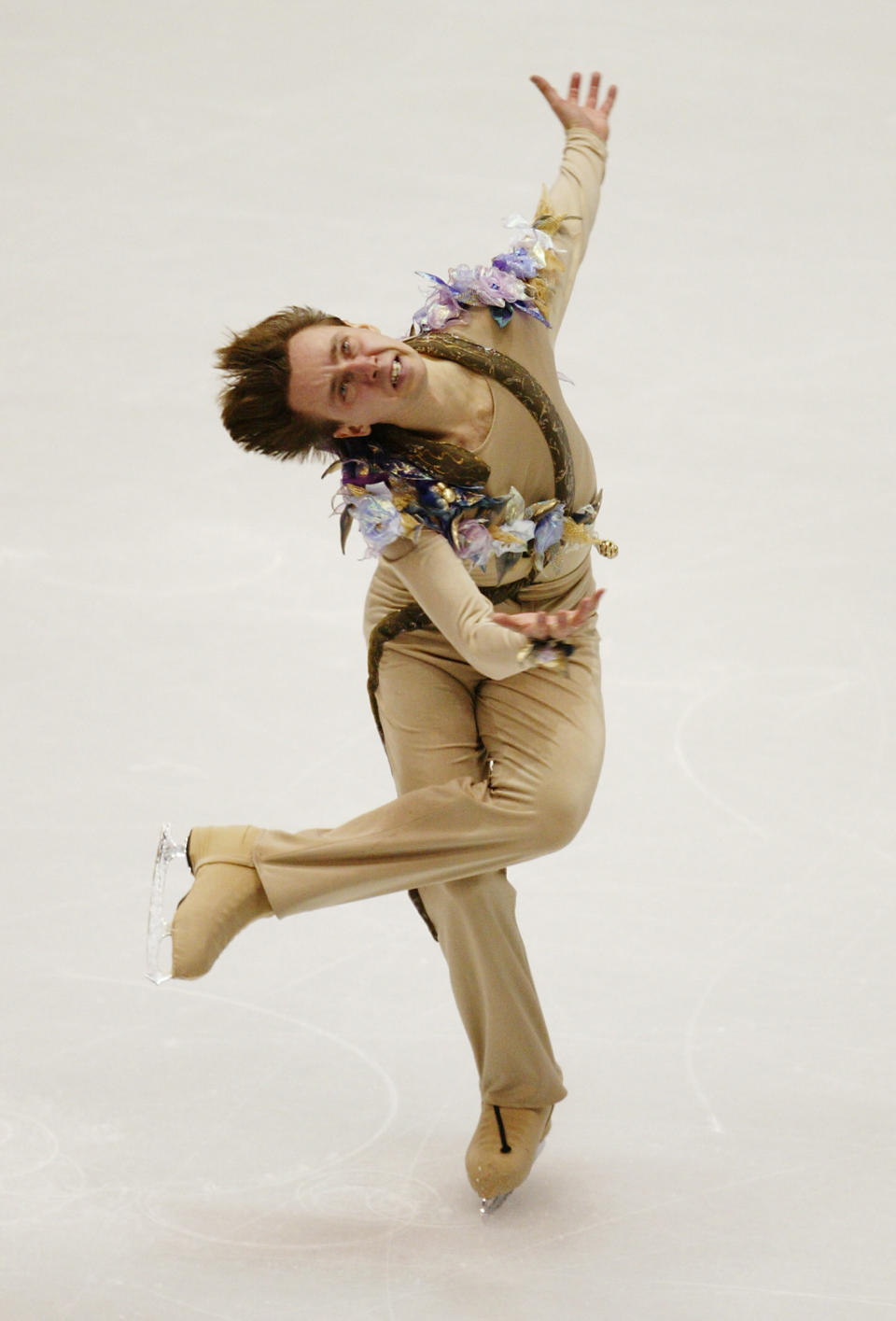 Performing his men's short program for Ukraine at the Winter Olympics in Salt Lake City, Utah.
