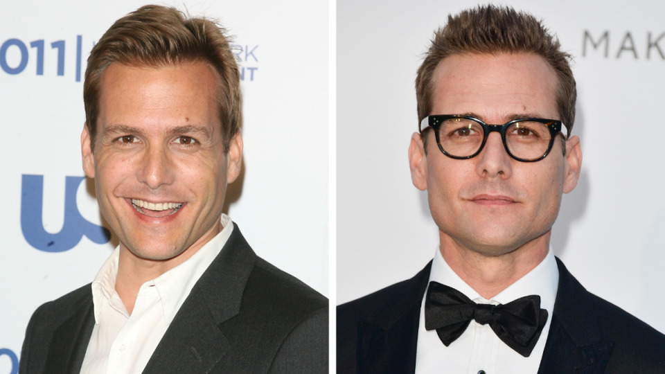 Gabriel Macht from the Suits cast. Left: 2011; Right: 2018