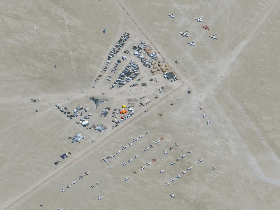 Burning Man has special policies for the aircraft that fly into the pop-up airport.