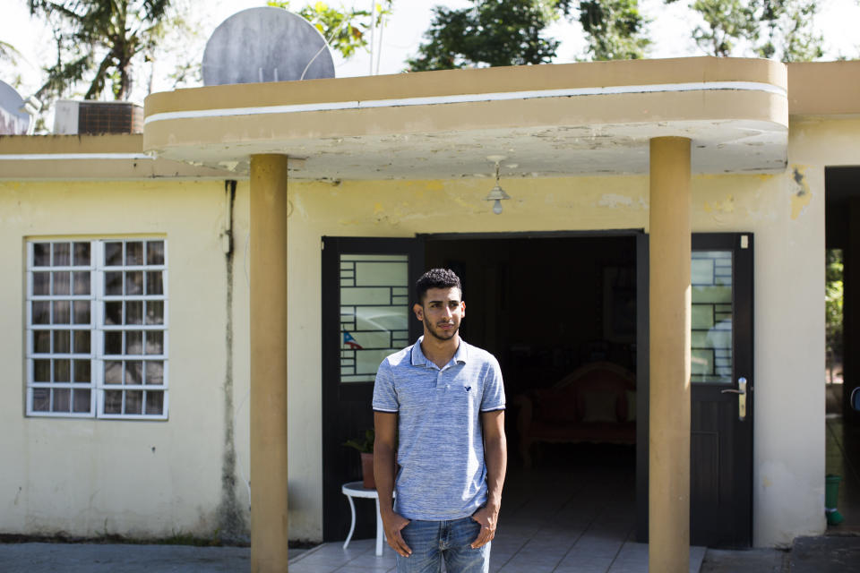 Jeancarlo Ruiz N&uacute;&ntilde;ez, 21, at his family's home in Lares, P.R. (Photo: Erika P. Rodriguez for HuffPost)