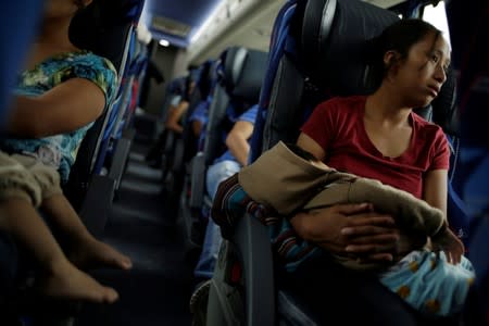 Central American migrants travel to Mexico City from Ciudad Juarez