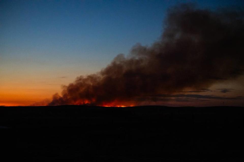 The Bitter Fire burned nearly 700 acres on the Carrizo Plain. It’s seen on Tuesday, Aug. 15, 2023.