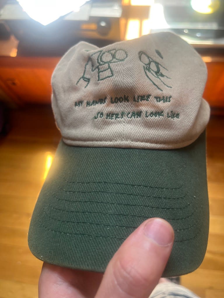 James Gocke, 22, a freelance videographer who lives in Bushwick, told The Post he started birding last fall. Since then, he’s been able to identify birds such as a ruby crowned kinglet, and has even invested in “bird merch,” like the hat shown here. Courtesy of James Gocke