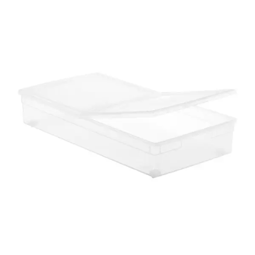 Container Store Long Under Bed Box w/ Wheels