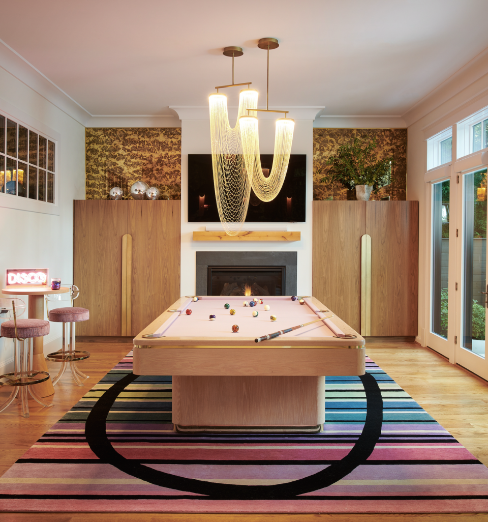 game room with pool table