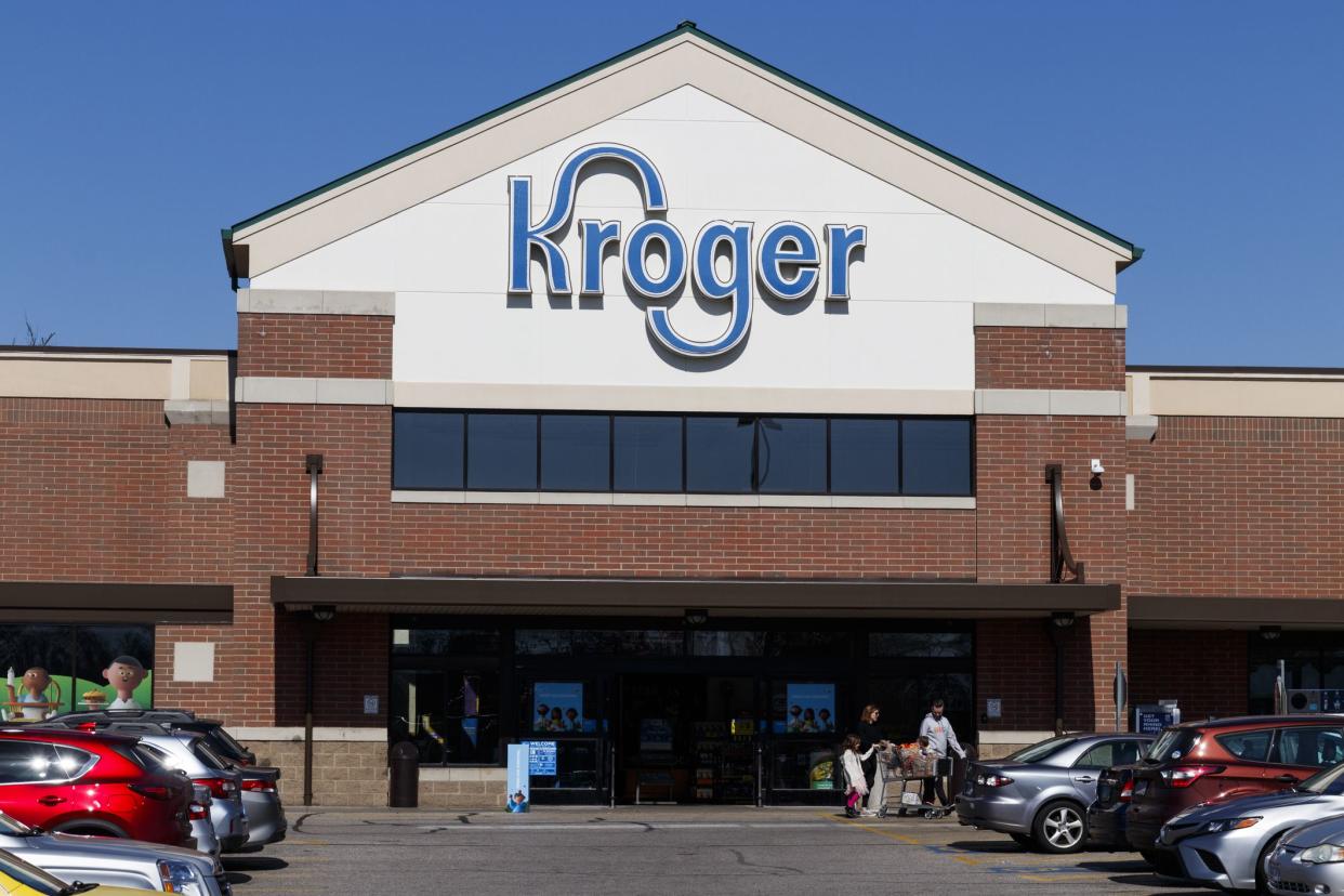 Cincinnati - Circa February 2020: Kroger Supermarket. The Kroger Co. is One of the World's Largest Grocery Retailers.