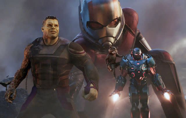 <p>Walt Disney Studios Motion Pictures/Marvel Studios/Courtesy Everett</p> From left: Mark Ruffalo, Paul Rudd, Rocket (voiced by Bradley Cooper) and Don Cheadle in 'Avengers: Endgame,' 2019