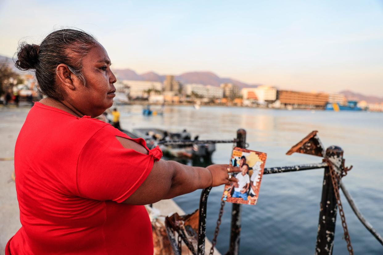 Rosario Campos en el malecón