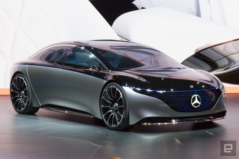 Mercedes-Benz Vision EQS unveil