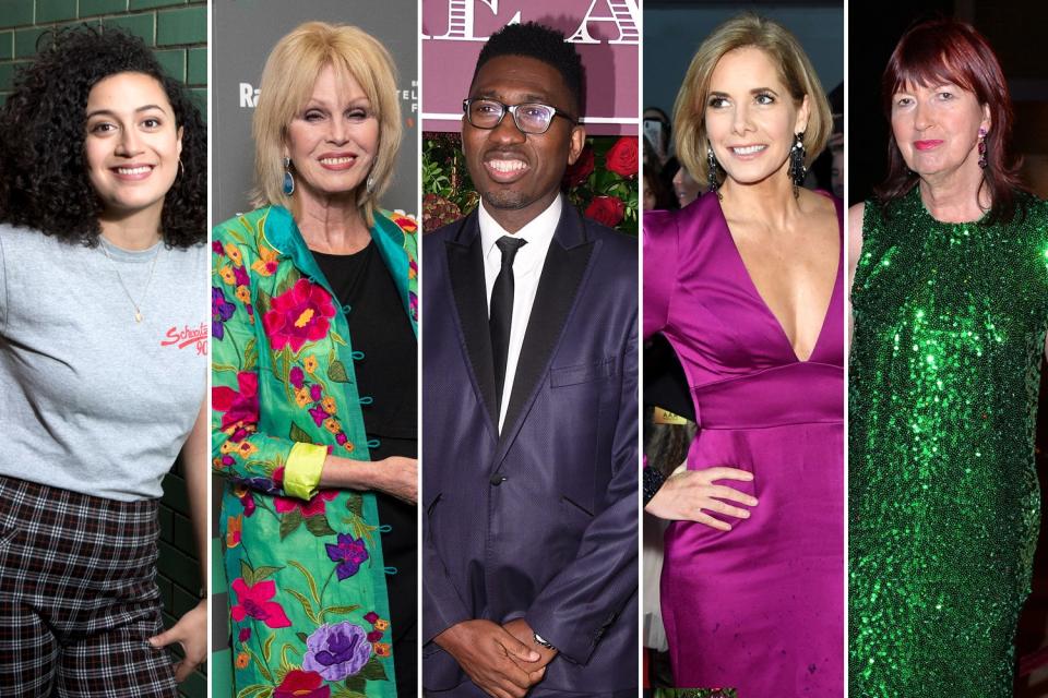 <p>Rose Matafeo, Joanne Lumley, Kwame Kwei-Armah, Darcey Bussell and Janet Street-Porter</p> (ES Composite)