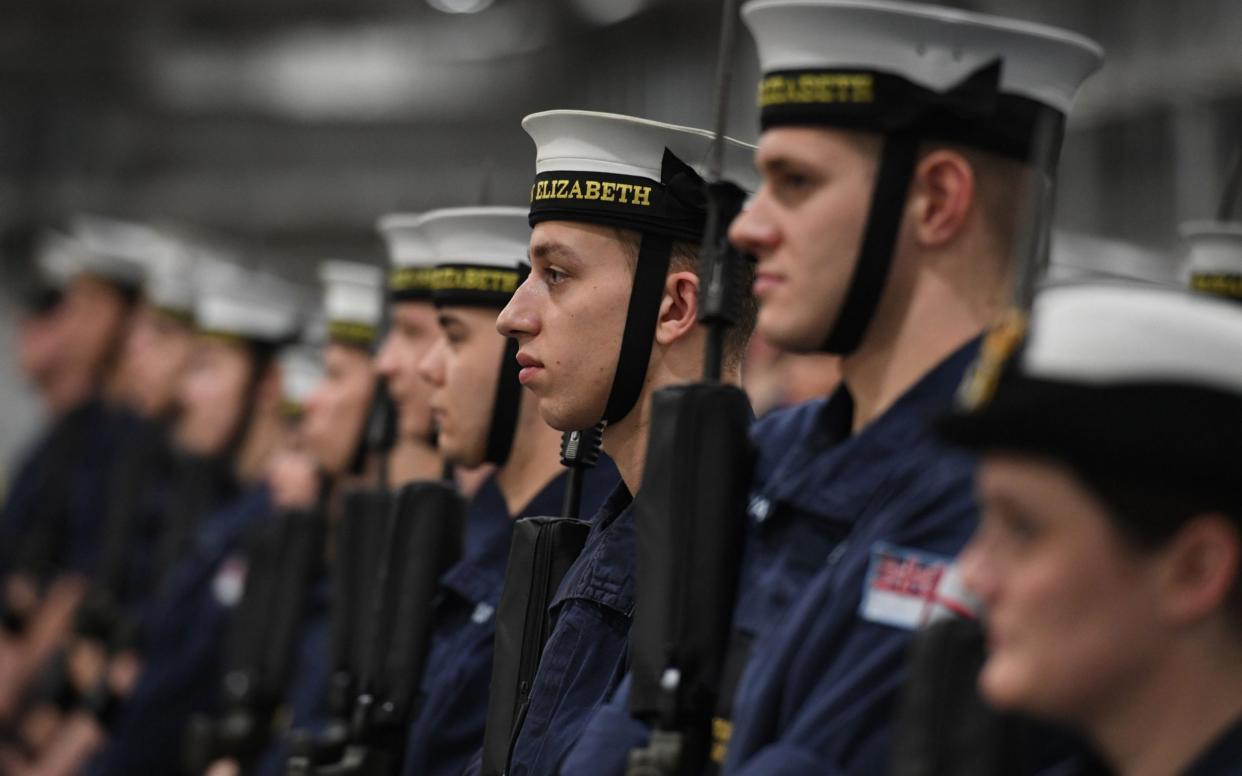 It will be the first time sailors from the Royal Navy will perform the Changing the Guard  - PA