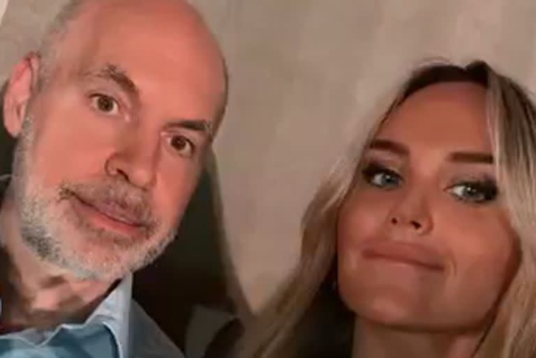 Horacio Rodríguez Larreta y su novia, Milagros Maylin fueron al recital de Coldplay