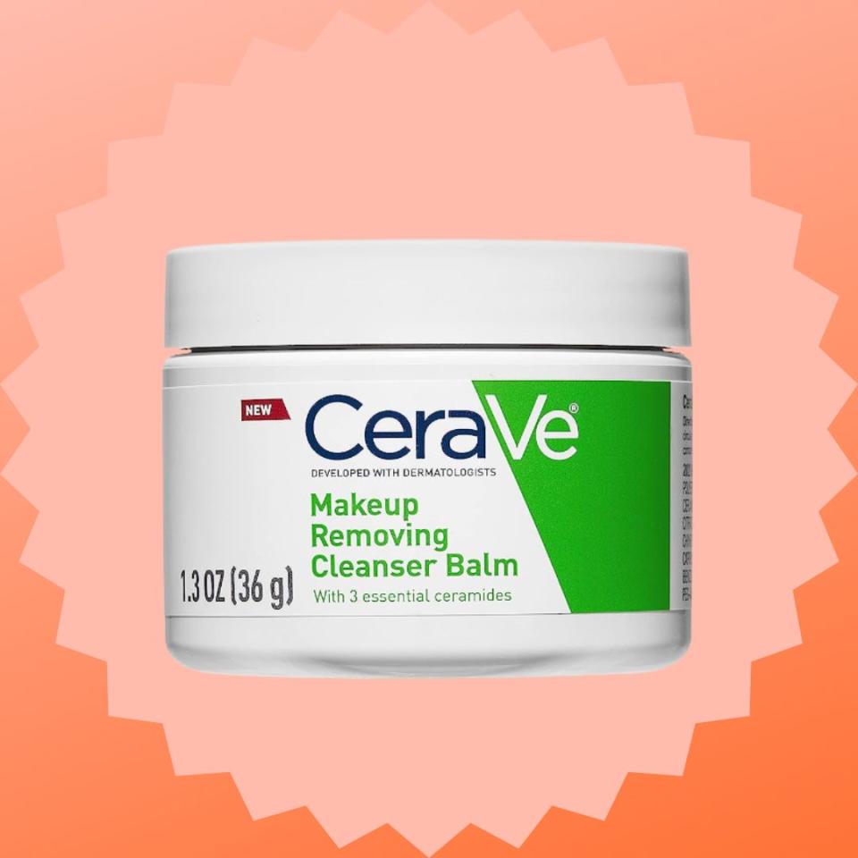 If you don't like a foamy cleanser, or want to double cleanse with a balm first, Camp recommends this nourishing CeraVe balm. It's ideal for sensitive or reactive skin.