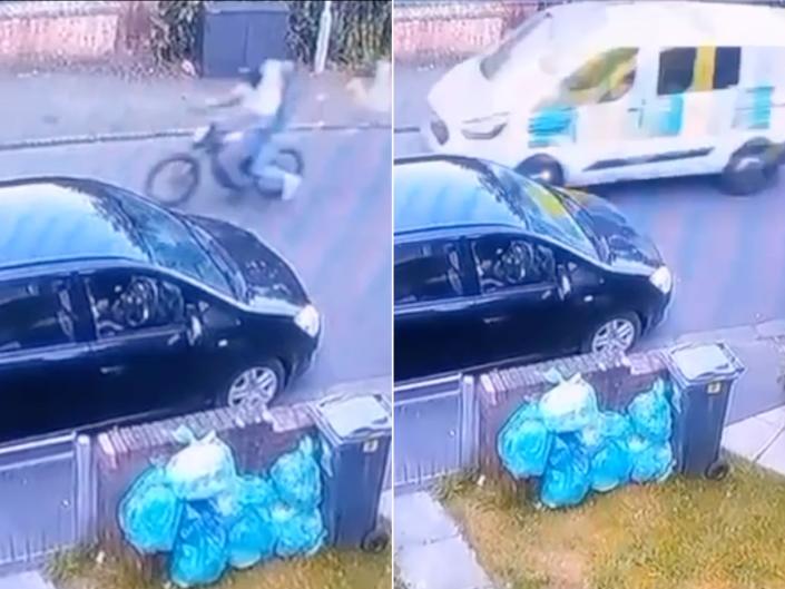 Video appears to show police car driving behind two on electric bike moments before Cardiff crash (Wales News)