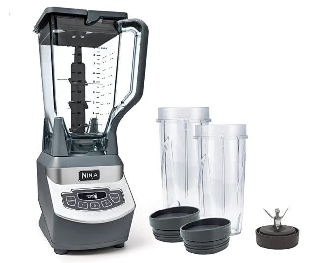 The Ninja blender features three blades that go up the spine of the blender, as seen here. (Photo: Ninja)