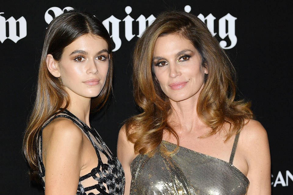 Kaia Gerber and Cindy Crawford. (Photo by Venturelli/WireImage)