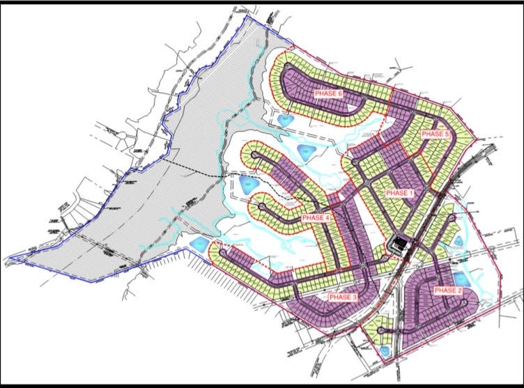 A plot of land for a subdivision was annexed in Anderson city was