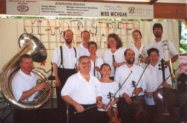 The River Raisin Ragtime Revue is pictured at its second performance, which was at the 2002 River Raisin Festival in Blissfield.