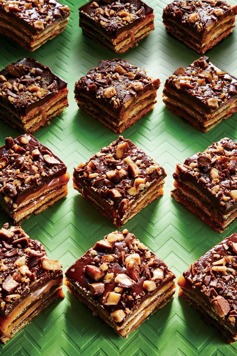 No-Bake Fudgy Toffee Bars