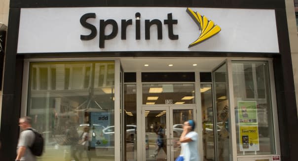 A Sprint store is pictured in the New York City borough of Manhattan, NY