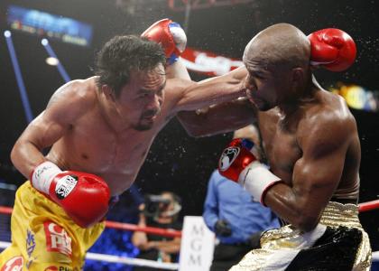 Floyd Mayweather Jr. is still deciding on who he'll fight on Sept. 12. (AP)