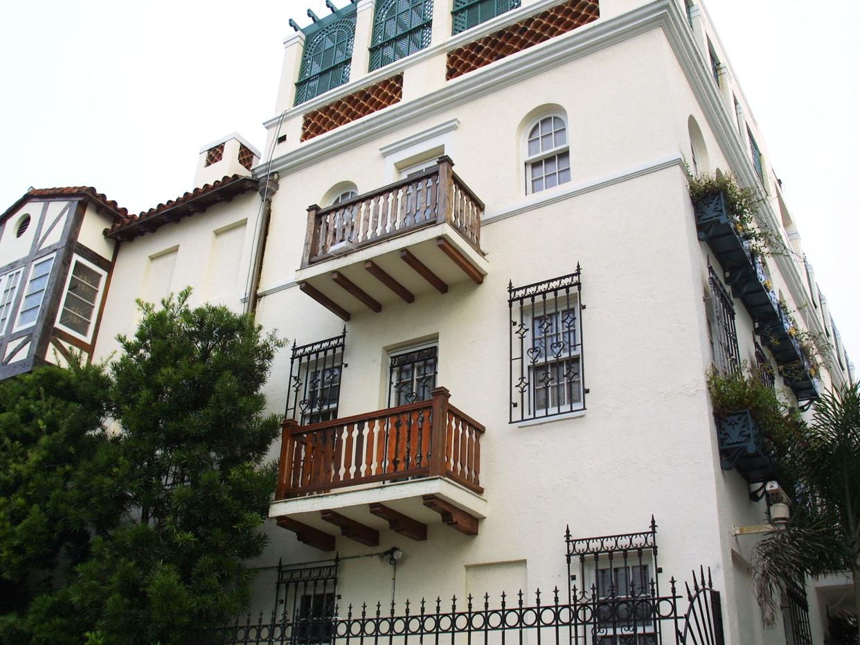 Casa Casuarina, Gianni Versace’s former residence before he was murdered, photographed on 15 August 2001 in Miami Beach, Florida (Getty Images)