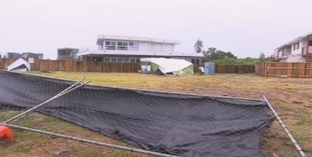 Fences and roofs lie broken after gale force winds in NSW. Photo: 7News
