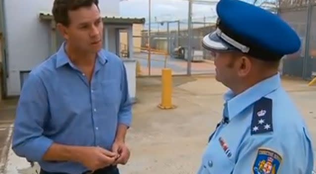 Mark Ferguson discusses the operation at Long Bay Prison. Photo: 7News