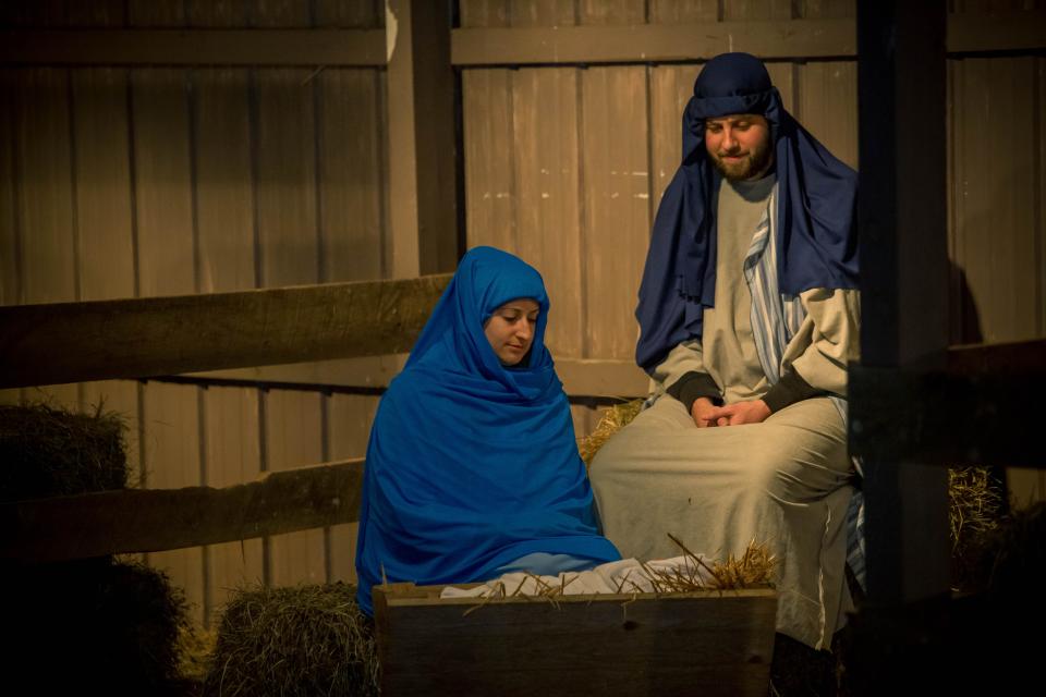 Hundreds of community members and visitors from all over the state traveled to the Coshocton Christian Tabernacle this weekend for its annual live nativity drive-thru display.