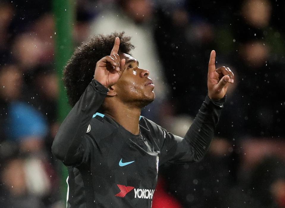 Willian is determined to keep up the title fight: Getty