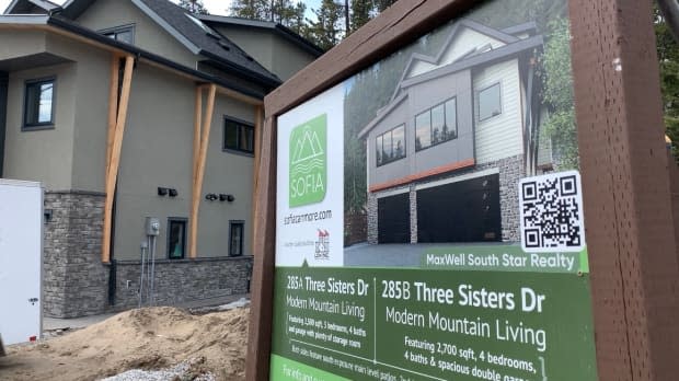 Infill housing in some older neighbourhoods in Canmore, Alta., is increasing density. Two single family homes are being replaced by three duplexes that are expected to sell for $1.2 million to $1.4 million each.