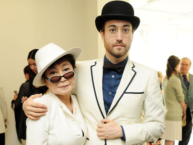 <p>Dave M. Benett/Getty</p> Yoko Ono and Sean Lennon attend a Council Reception launching Yoko Ono's exhibition 'To The Light' at The Serpentine Gallery in June 2012 in London, England.