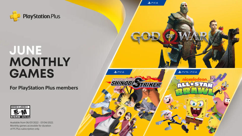 PS Plus free games for June 2022.