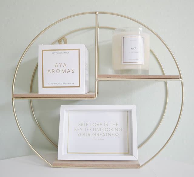 <p>We love a candle — they're an easy way of creating a relaxed atmosphere and smell divine, plus they look stylish when bunched up together on a coffee table or dresser. </p><p>Aya Aroma's eco-friendly candles are hand poured in London using luxury soy wax candles and are inspired by nostalgia and love. </p><p><a class="link " href="https://www.ayaaromas.co.uk/" rel="nofollow noopener" target="_blank" data-ylk="slk:SHOP HERE;elm:context_link;itc:0;sec:content-canvas">SHOP HERE</a></p><p><a href="https://www.instagram.com/p/CClEEIMpzjH/?utm_source=ig_embed&utm_campaign=loading" rel="nofollow noopener" target="_blank" data-ylk="slk:See the original post on Instagram;elm:context_link;itc:0;sec:content-canvas" class="link ">See the original post on Instagram</a></p>