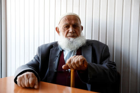 Ali Mutlu, uncle of Turkish President Tayyip Erdogan, talks during an interview with Reuters in Guneysu, a small town in province of Rize on the Black Sea coast, Turkey, April 4, 2017. Picture taken April 4, 2017. REUTERS/Umit Bektas