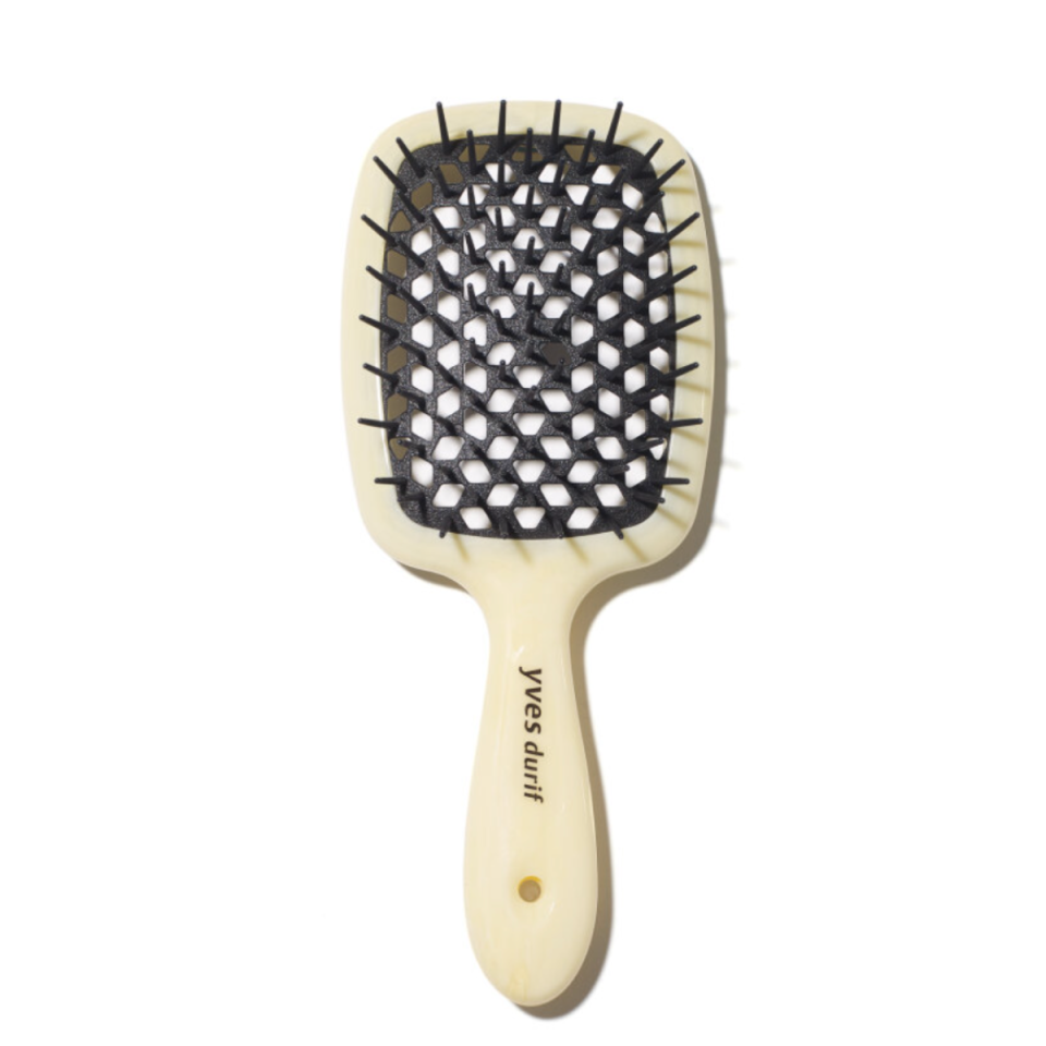 Form meets function in this brush, which is pretty enough to leave out on the counter. The lightweight brush (courtesy of carbon fiber and rubber resin) offers a lightweight, comfortable grip and a vented design that's ideal for fast heat-styling, as the namesake vents allow for better airflow. <em>Glamour</em> senior commerce editor Talia Abbas, <a href="https://www.glamour.com/story/keratin-treatment-for-hair?mbid=synd_yahoo_rss" rel="nofollow noopener" target="_blank" data-ylk="slk:who has long, unruly hair" class="link ">who has long, unruly hair</a>, can’t stop singing its praises: “It's unbelievable,” she says. ”My hair doesn't get caught.” $90, Violet Grey. <a href="https://shop-links.co/chvwH80A9aa" rel="nofollow noopener" target="_blank" data-ylk="slk:Get it now!" class="link ">Get it now!</a>